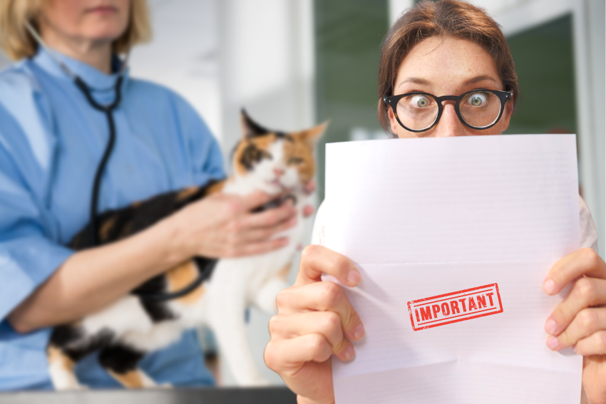 Vet Bill shock with cat