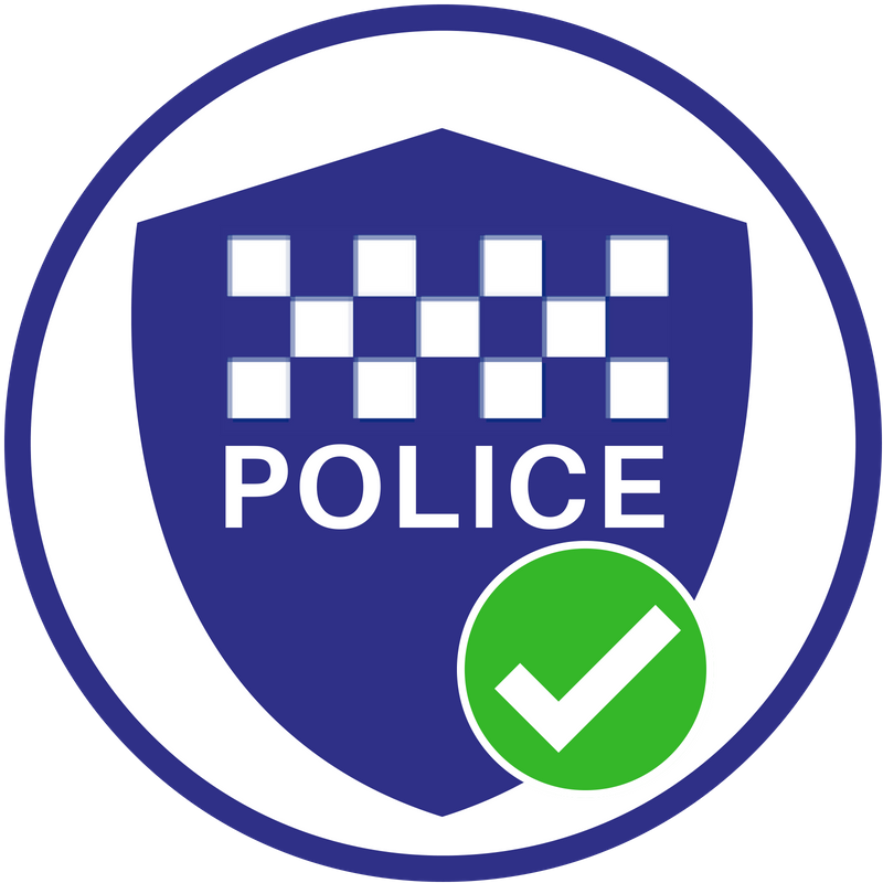 Police Checked badge