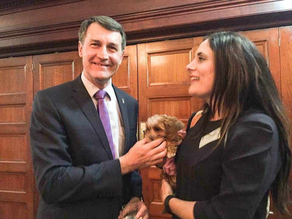 Lord Mayor Graeme Quirk with Deb and Milly