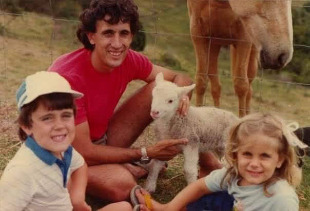 Deb as a child with animals